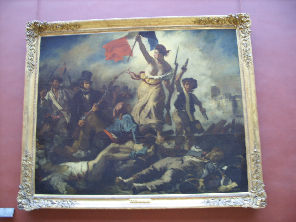 79 - francoužští malíři, velký formát- Svoboda vede lid k boji za demokracii